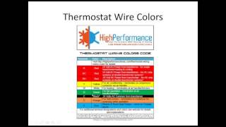 Air Conditioner Thermostat Wiring and Colors Code [upl. by Ahsienod533]