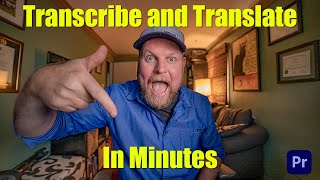 How To Auto Transcribe Caption and Translate With Premier Pro In Minutes [upl. by Plunkett481]