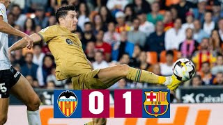 VALENCIA 01 BARÇA  LALIGA 202223 MD12 [upl. by Ury]