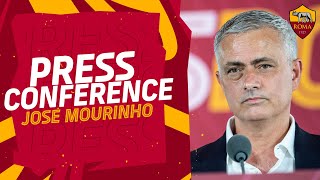 WELCOME MOURINHO  LA PRIMA CONFERENZA STAMPA CON LA ROMA [upl. by Eelirrem511]