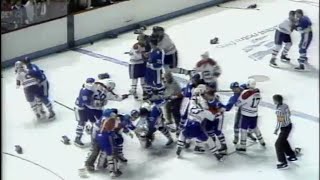 Classic Nordiques  Canadiens 042084  Game 6 Division Finals 1984 Good Friday Massacre [upl. by Gnahk]