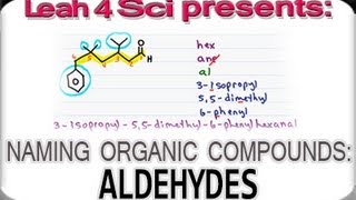 Naming Aldehydes Using IUPAC Nomenclature by Leah4sci [upl. by Elocen416]