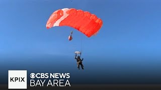 Smokejumpers hone skydiving skills at Redding training event [upl. by Niknar989]