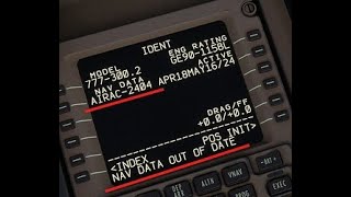 Manually Updating NavData for PMDG 777 [upl. by Mungovan]