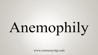 How To Say Anemophily [upl. by Gertrudis]