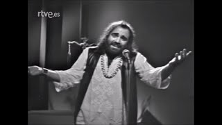 Demis Roussos  My friend the wind  TVE1 1973 [upl. by Nylloh]