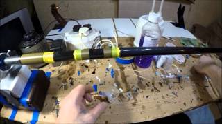 Fishing Rod rebuild Pt 3 Shrink tubing and epoxy finish work [upl. by Olifoet133]