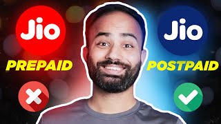 Jio Prepaid VS Jio Postpaid Plan Maybe Postpaid is Better for You Hindi [upl. by Neitsabes297]