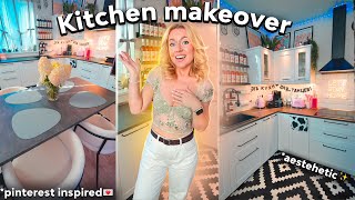 ПОЛНАЯ ПЕРЕДЕЛКА КУХНИ как в Pinterest🌙 500 тысяч Kitchen Makeover 2023 [upl. by Nylaehs]