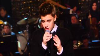 Justin Bieber Under The Mistletoe Live X Factor USA 2011 UK [upl. by Ariahs]