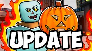 THE HALLOWEEN UPDATE in Roblox Heroes Battlegrounds [upl. by Laws]