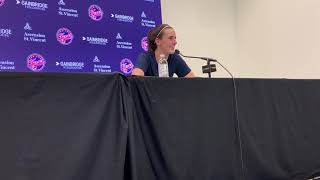 Indiana Fever press conference Caitlin Clark Kelsey Mitchell Christie Sides after loss vs LV Aces [upl. by Claudianus]