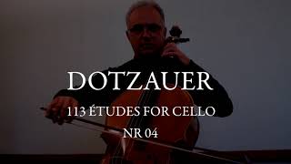 Dotzauer  113 etudes for cello N4 Aurelio Bertucci [upl. by Ebsen]