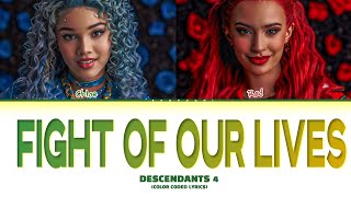 Descendants The Rise Of Red Fight Of Our Lives Lyrics Color Coded Lyrics [upl. by Renick]