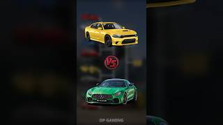 Dodge Charger SRT Hellcat vs MercedesAMG GTR battle Which car will win 😎 [upl. by Nawotna720]