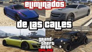 Autos que QUITARON de las calles del GTA ONLINE [upl. by Huber]