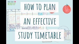 How To Make An EFFECTIVE STUDY TIMETABLE  Revision Timetable  Productivity [upl. by Mariska]