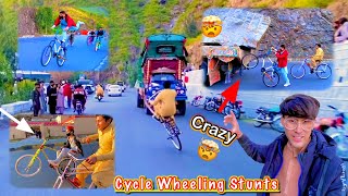 Cycle One Wheeling Stunts Malakand  Mudassir Khan Vlog mudassircw [upl. by Blancha]