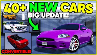 HUGE CRAZY UPDATE 40 NEW CARS  Greenville Roblox [upl. by Atat]