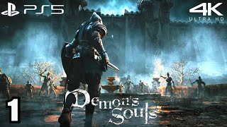 DEMONS SOULS  Full Game Playthrough PS54K  Part 1 [upl. by Lyssa851]