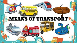 Means of transport  names of transportation in English meansoftransport [upl. by Gildas]