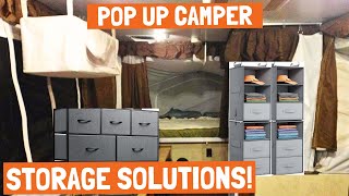 Pop Up Camper Storage Hacks [upl. by Nevs]