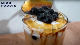 MUSCOVADO BROWN SUGAR PEARL CREAM MILK TEA How to Make  Food Concepts [upl. by Aja]