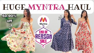 HUGE Myntra EORS Haul Affordable Dresses Kurtas amp Sets Under 1000 🔥🛍️  5090 OFF viral [upl. by Mollie]