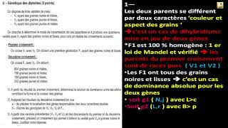 09EXERCICE 2  génétique des diploïdes Bac Tunisie [upl. by Asirak]