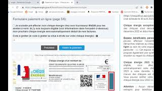 Utilisation du chèque Energie en ligne [upl. by Cynde531]