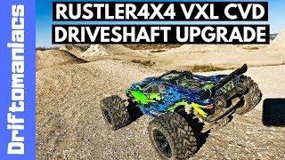 Traxxas Rustler 4x4 VXL Driveshaft Upgrade  Step By Step [upl. by Vasta92]