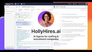 Demo of Holly an AI recruiter in your Bullhorn [upl. by Aniuqahs]