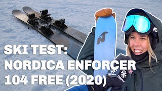 Skidtest Nordica Enforcer 104 Free 2020 [upl. by Cthrine]