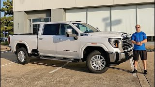 The 2024 GMC Sierra HD AT4X AEV Is A Burly Luxury OffRoad Big Truck King [upl. by Anaujait]