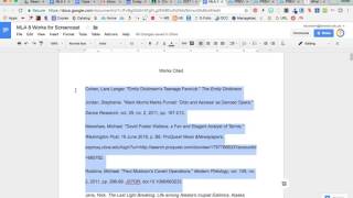 Formatting your Works Cited page MLA 8 [upl. by Daukas129]