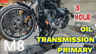 Three hole oil change on 2020 Harley Davidson breakout 114 M8 [upl. by Niltak]