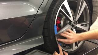 CURBED THE Audi RS3 Heres how to repair a scuffed wheel or rim with a DIY video [upl. by Lief]