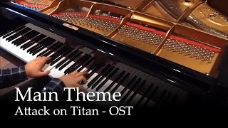 Attack on Titan Main Theme  Attack on Titan OST Piano [upl. by Namlaz170]