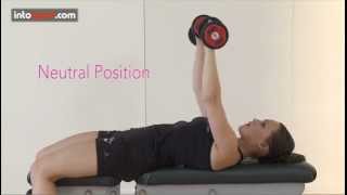 Dumbbell Exercises Benchpress Technique [upl. by Denten]