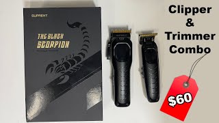 Suprent Pro  Black Scorpion clipper amp trimmer combo review [upl. by Enelhtak276]