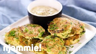 Courgettekoekjes Recept  njammie [upl. by Banky850]