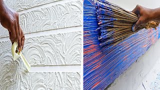 8 New Wall putty texture designs techniques and ideas [upl. by Ashraf]