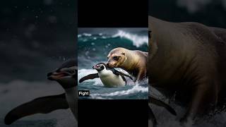 Sea lion vs Penguin vs animals  TRexsea lion Penguinsea animals shorts [upl. by Ramberg]