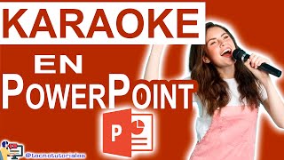 Cómo hacer karaokes en Power Point paso a paso [upl. by Lalita]