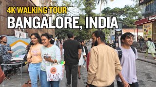 Bangalore Mahatma Gandhi Road and Church Street  4K India walking tour [upl. by Oremoh601]