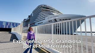 Nuestra experiencia en el MSC Grandiosa Crucero por el Mediterráneo [upl. by Dugan154]