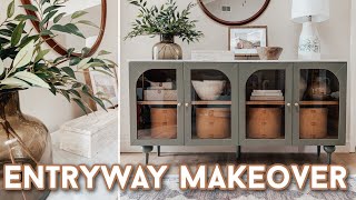 DIY ENTRYWAY MAKEOVER  DECORATING IDEAS  HOUSE PROJECTS [upl. by Wrdna]