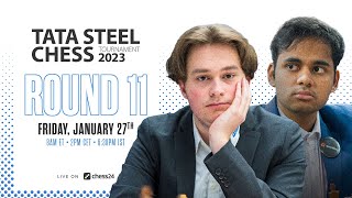 Tata Steel Chess 2023  Round 11  Peter Svidler amp David Howell commentate [upl. by Atwater]