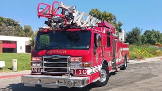 Anaheim Fire amp Rescue Truck 10 Responding [upl. by Geordie]