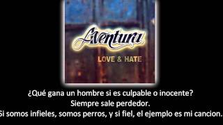 Aventura  Llorar lyric  letra [upl. by Essirehc685]